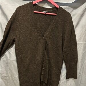 Gray cashmere Cardigan Sweater